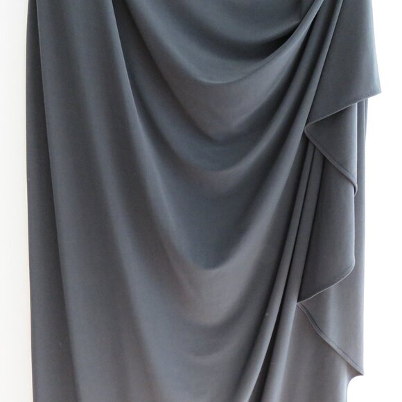 ALEX EVENINGS Grey Silver Sequin Ruched Maxi Evening Dress Gown - Size US 16W - Picture 8 of 15